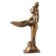 Vintage Lamp Or Brass Deep Lakshmi Statue
