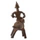 Vintage Brass Animal & Rider Statue in Tribal Art