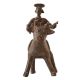 Brass Statue of Animal & Rider in Antique Finish