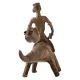 Brass Animal & Rider Statue with Fine Finish