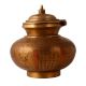 Brass Engraved Water Pot or Lota with Lid