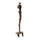 Vintage Brass Lady Statue in Tribal Art