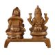 Brass Mata Lakshmi With Lord Kuberan Statue