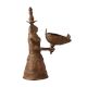 Brass Tribal Lady Oil Lamp for Decor