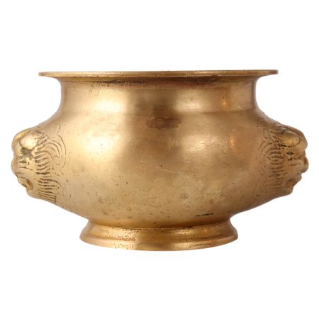 Golden Brass Lota Water Pot for Decoration