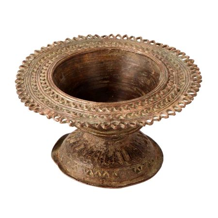 Finely Carved Betal Nut Spitting Bowl Pot