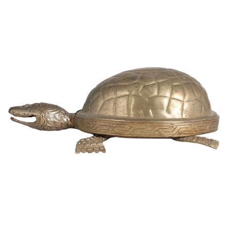 Brass Lucky Turtle Statue for Decor