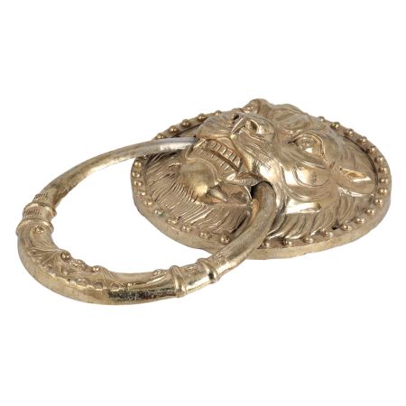 Handmade Brass Lion Towel Hanger in Chinese Art