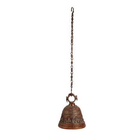 Engraved Brass Hanging Temple Bell for Temple