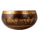 Engraved Tibetan Singing Bowl for Meditation