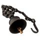 Decorative Brass bell with Chain and Ganesha Figurine