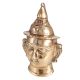 Shiny Brass Big Plate of Goddess Parvati Head
