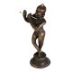 Vintage Lord Krishna Statue in Black Finish