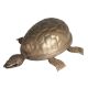Embellished Brass Turtle Figurine For Decor