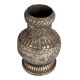 Aesthetic White Metal Flower Pot in Tibetan Art