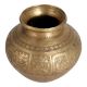 Vintage Holy Water Pot or Lota Engraved with God Figures