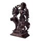 Copper Statue Of Goddess Durga Killing Mahishasur In Dark Finish