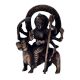 Brass Statue Of Durga Maa Or Sherawali Mata Devi In Dark Finish
