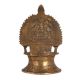 Vintage Brass Gajalakshmi Oil Lamp for Pooja