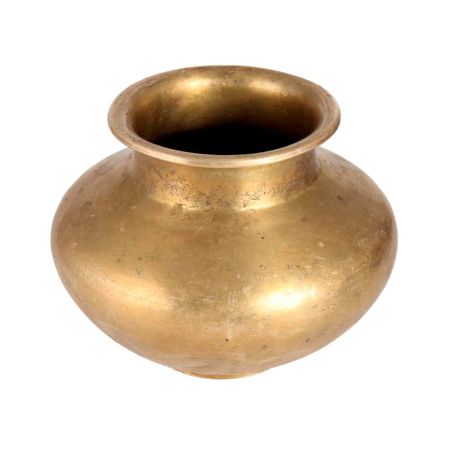 Vintage Golden Brass Holy Water Pot