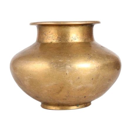 Vintage Golden Brass Holy Water Pot