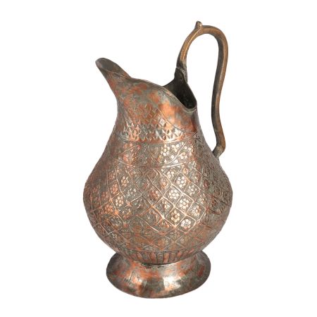 Traditional Copper Jug in Islamic Art