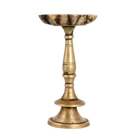 Sturdy Brass 7 Jyots Lamp for Pooja