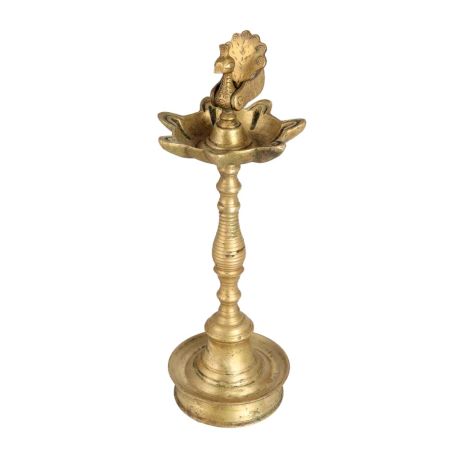 Tempting Golden Brass Oil Lamp for Decoration