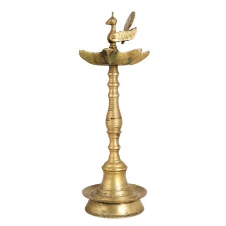 Tempting Golden Brass Oil Lamp for Decoration
