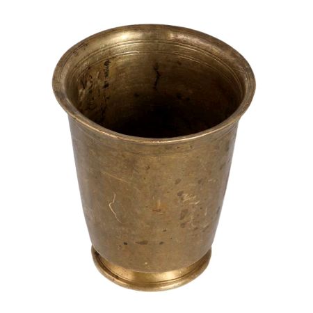 Vintage Brass Panchpatra for Hindu Rituals