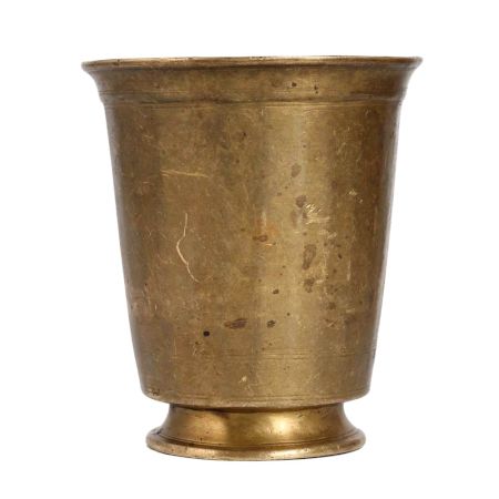 Vintage Brass Panchpatra for Hindu Rituals