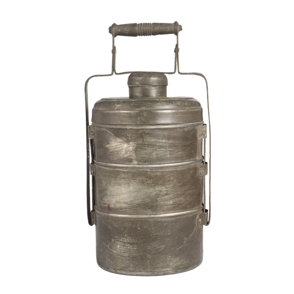 Vintage Brass Lunch Box or Dabba for Decoration