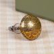 Brass Floral Pattern Dresser Knob