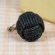 Black Jute Round Cabinet Knobs