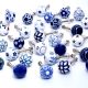 50 Pack Blue Ceramic Cabinet Knobs- Dresser Knobs