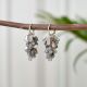 Dangle Earrings with Labradorite Bead Stones in 925 Sterling Silver