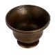 Small Brass Bowl in Dark Brown Finish