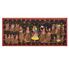 Hand Painted Lord Krishna Playing Flute Pichwai Painting