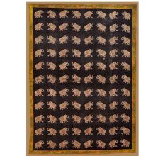 Elephant Patterns on Fabric Cloth for Home Decoration