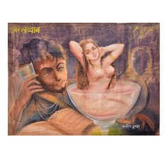 Multi-Colour Pichwai Painting on Fabric Cloth for Decoration