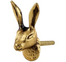2 Pieces Golden Rabbit Metal Cabinet Knobs