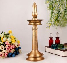 Indian Used Brass Oil Lamp for Decor