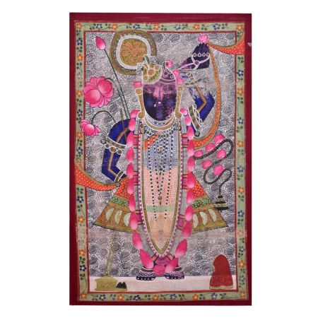 Sreenathji Pichwai Painting In A traditional Attire