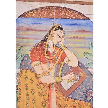 Watercolor Miniature PaintingÂ Of Princess Royal Obsessed With Portraying Her King