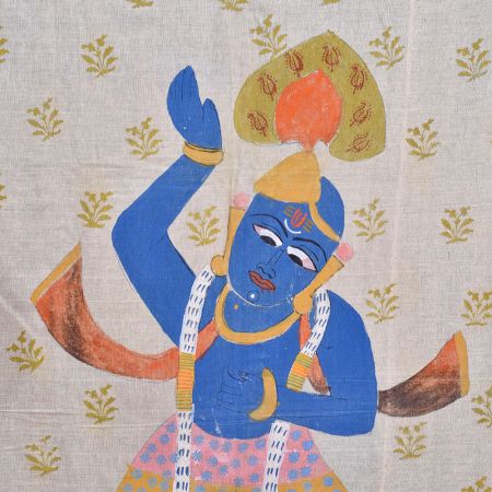 Shrinathji Krishna Pichwai Painting On Cloth