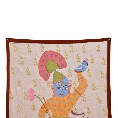 Cloth Painting Of Lord Krishna