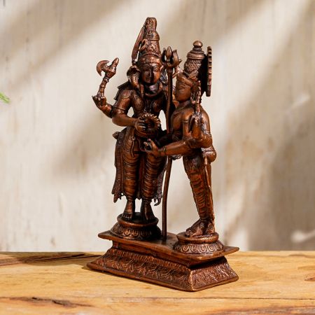 Lord Shiva with Goddess Parvati Statue for Home Worship