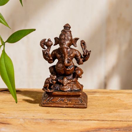 Lord Ganesha Statue Made of High Quality Copper