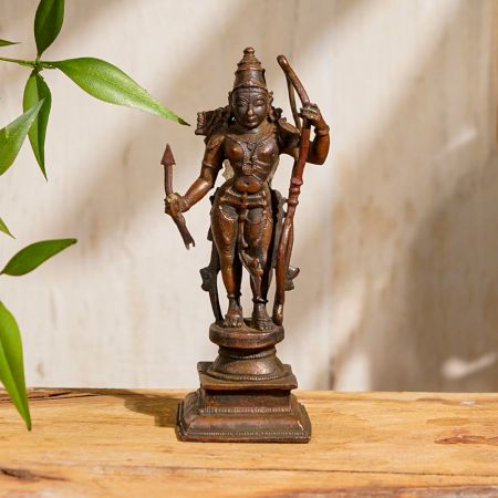 Indian Copper Statue of Lord Ram for Worship