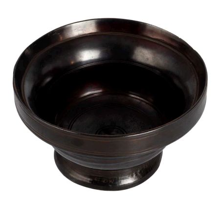 Elegant Dark Brown Holy Bowl for Decor